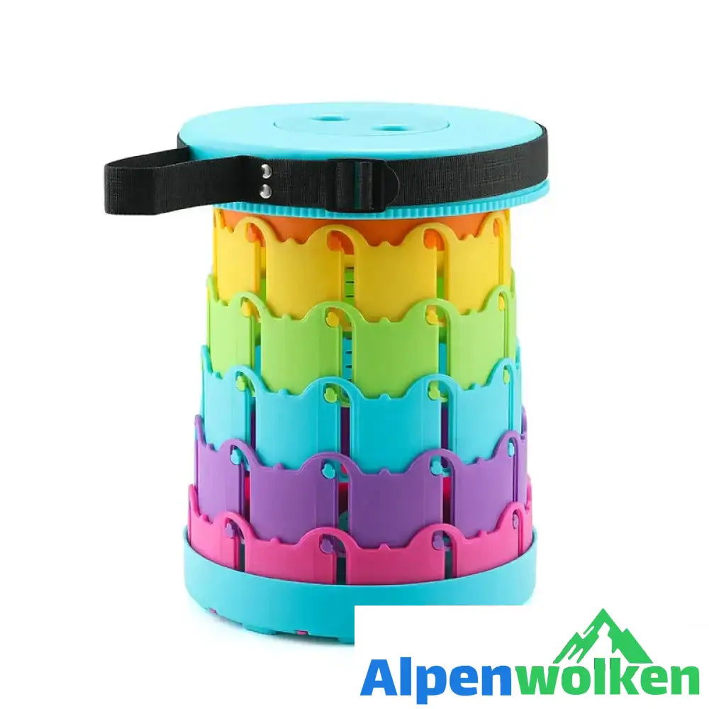 Alpenwolken - 🎁ERHALTEN SIE HEUTE 50 % RABATT🎉-Verbesserter einziehbarer Klapphocker REGENBOGEN BLAU