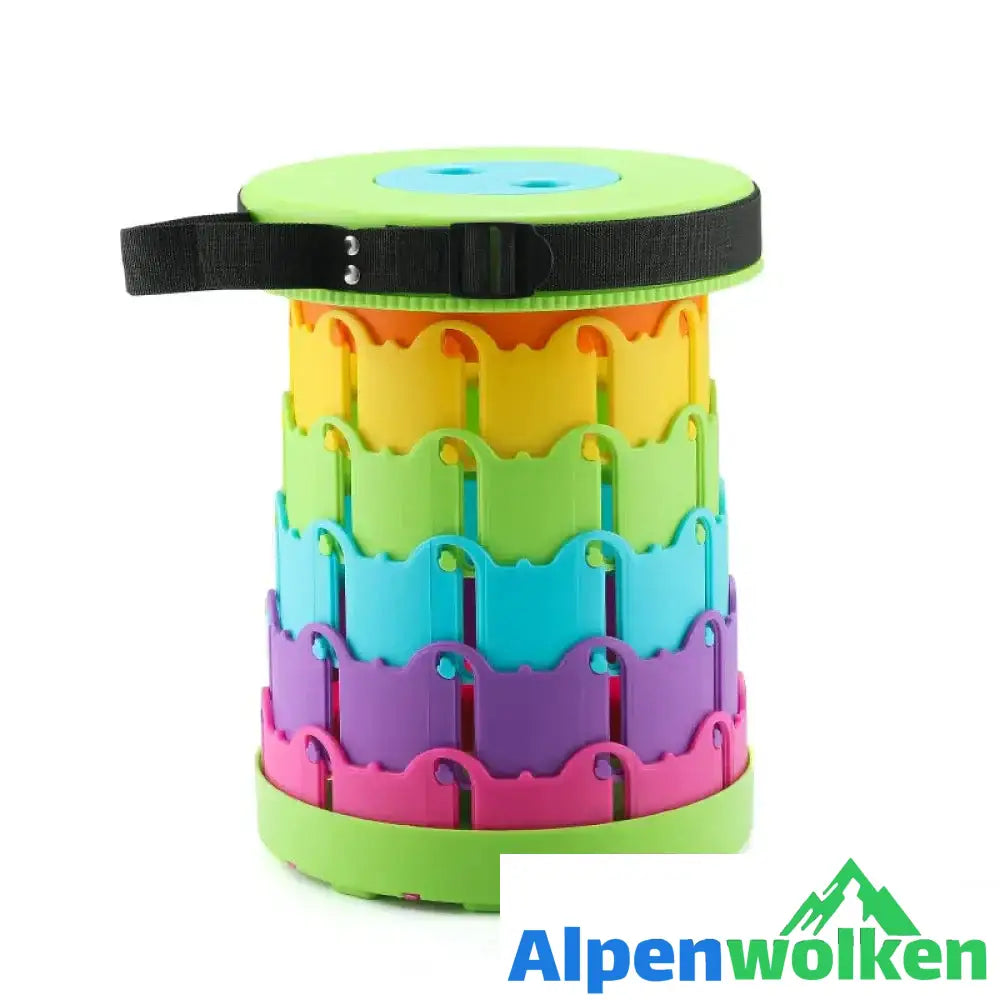 Alpenwolken - 🎁ERHALTEN SIE HEUTE 50 % RABATT🎉-Verbesserter einziehbarer Klapphocker REGENBOGEN GRÜN