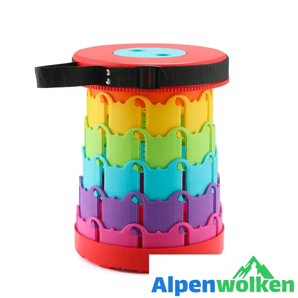 Alpenwolken - 🎁ERHALTEN SIE HEUTE 50 % RABATT🎉-Verbesserter einziehbarer Klapphocker REGENBOGEN ROT