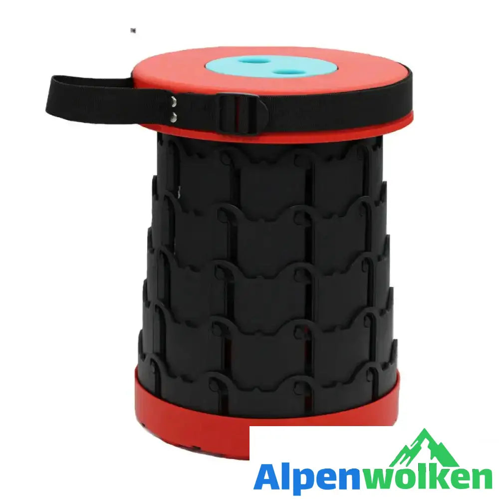 Alpenwolken - 🎁ERHALTEN SIE HEUTE 50 % RABATT🎉-Verbesserter einziehbarer Klapphocker SCHWARZ ROT