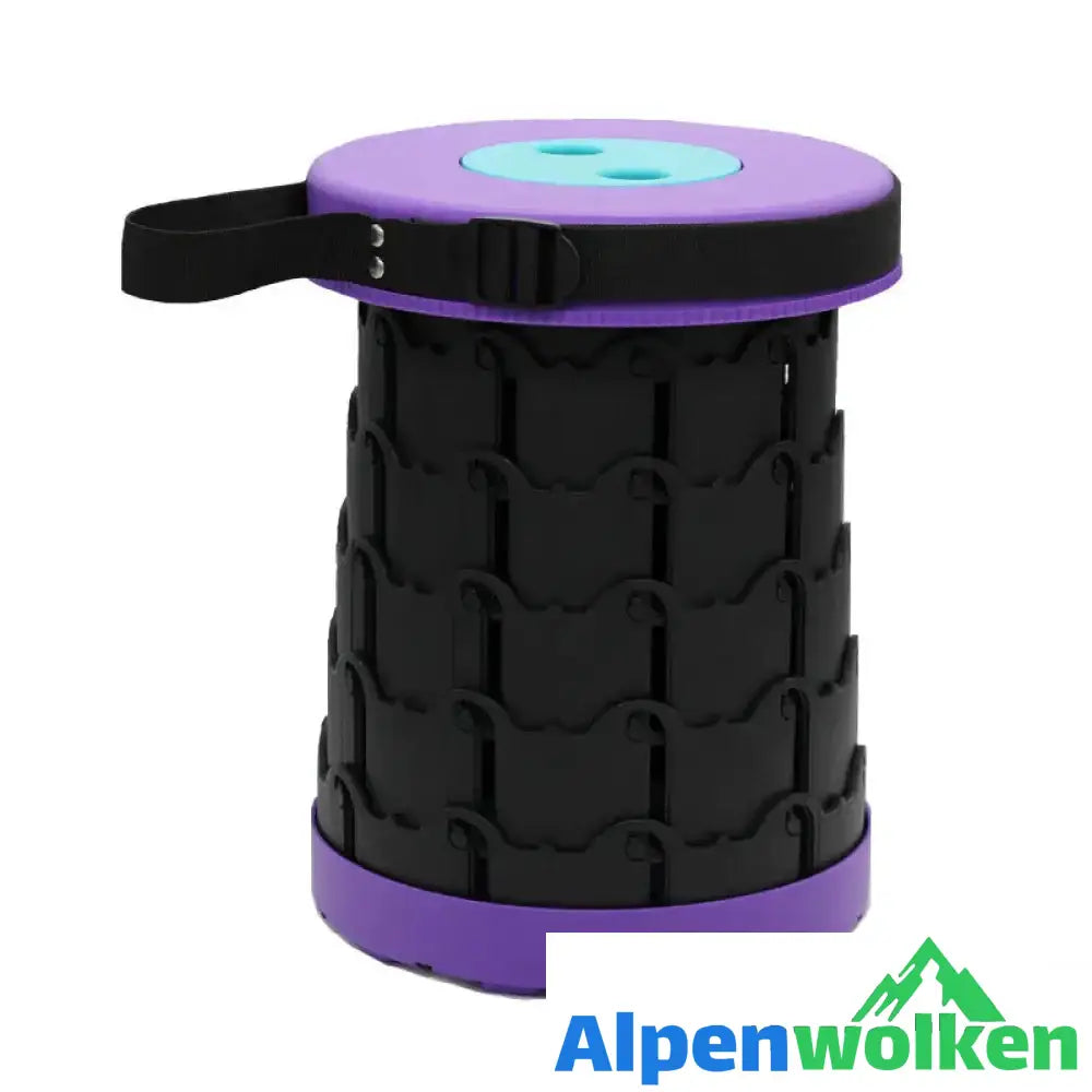 Alpenwolken - 🎁ERHALTEN SIE HEUTE 50 % RABATT🎉-Verbesserter einziehbarer Klapphocker SCHWARZ VIOLETT