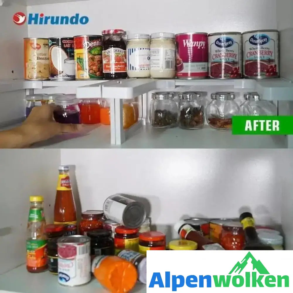 Alpenwolken - Erweiterbarer Spice Rack und Cabinet Organizer