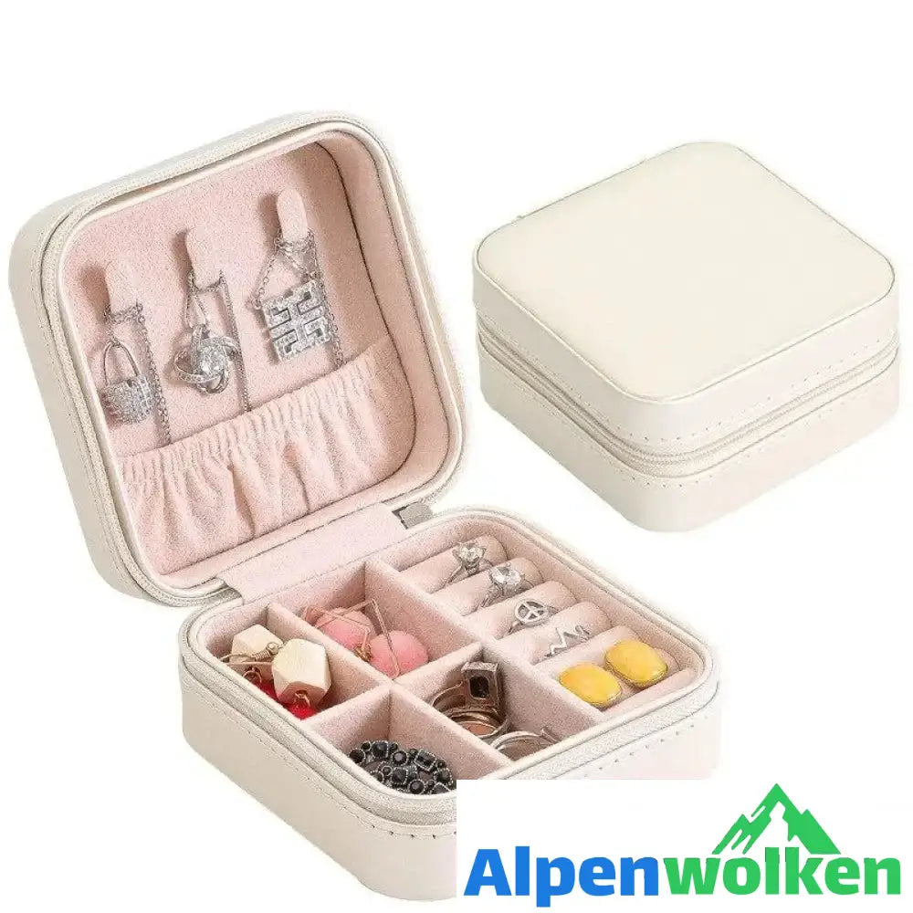 Alpenwolken - Exquisite Schmuck Aufbewahrungsbox Weiß