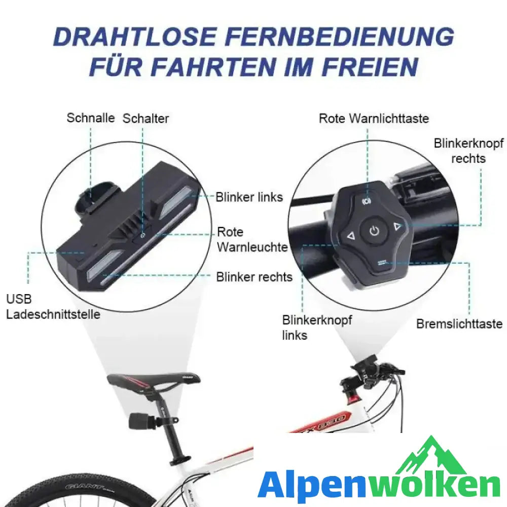 Alpenwolken - Fahrrad Blinker