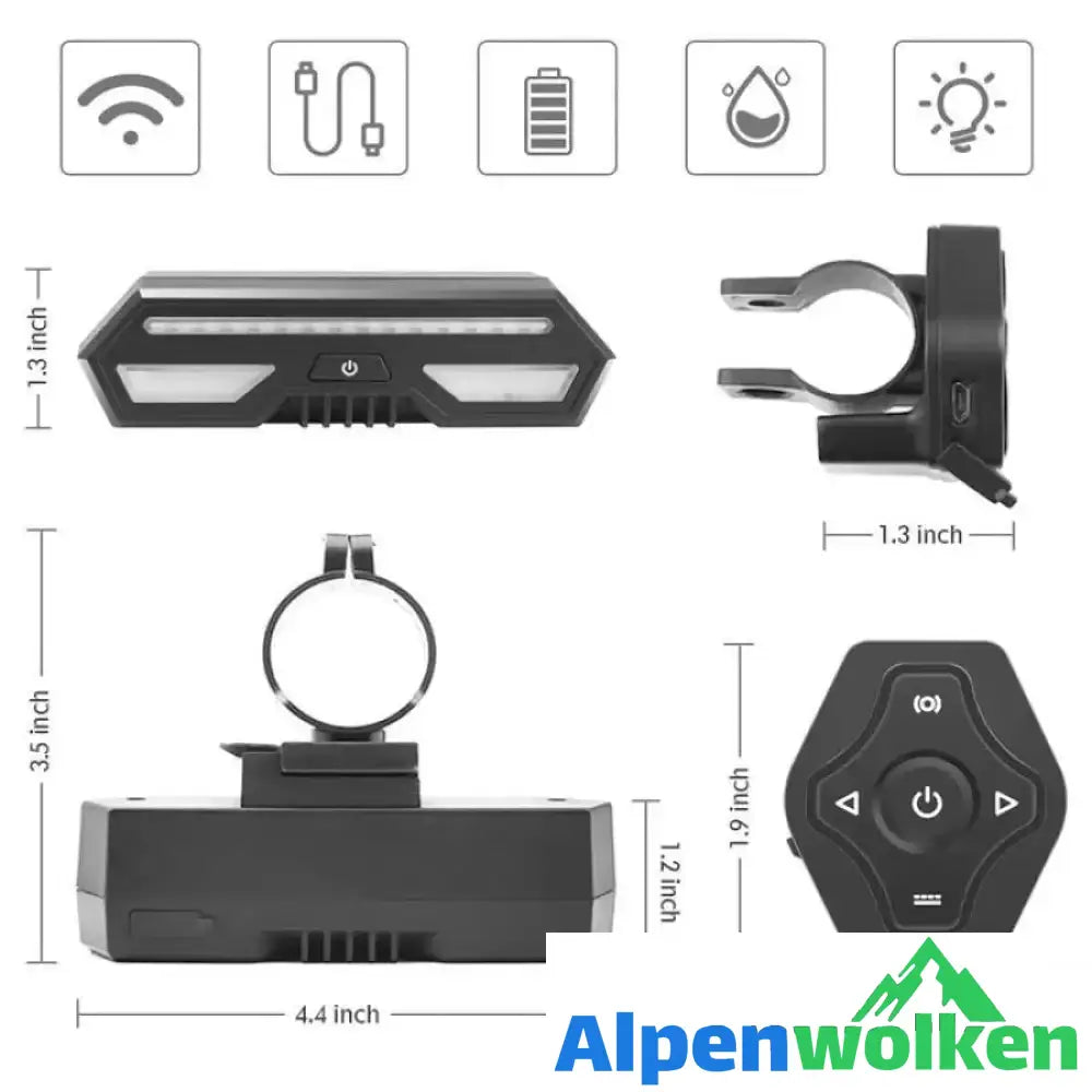 Alpenwolken - Fahrrad Blinker