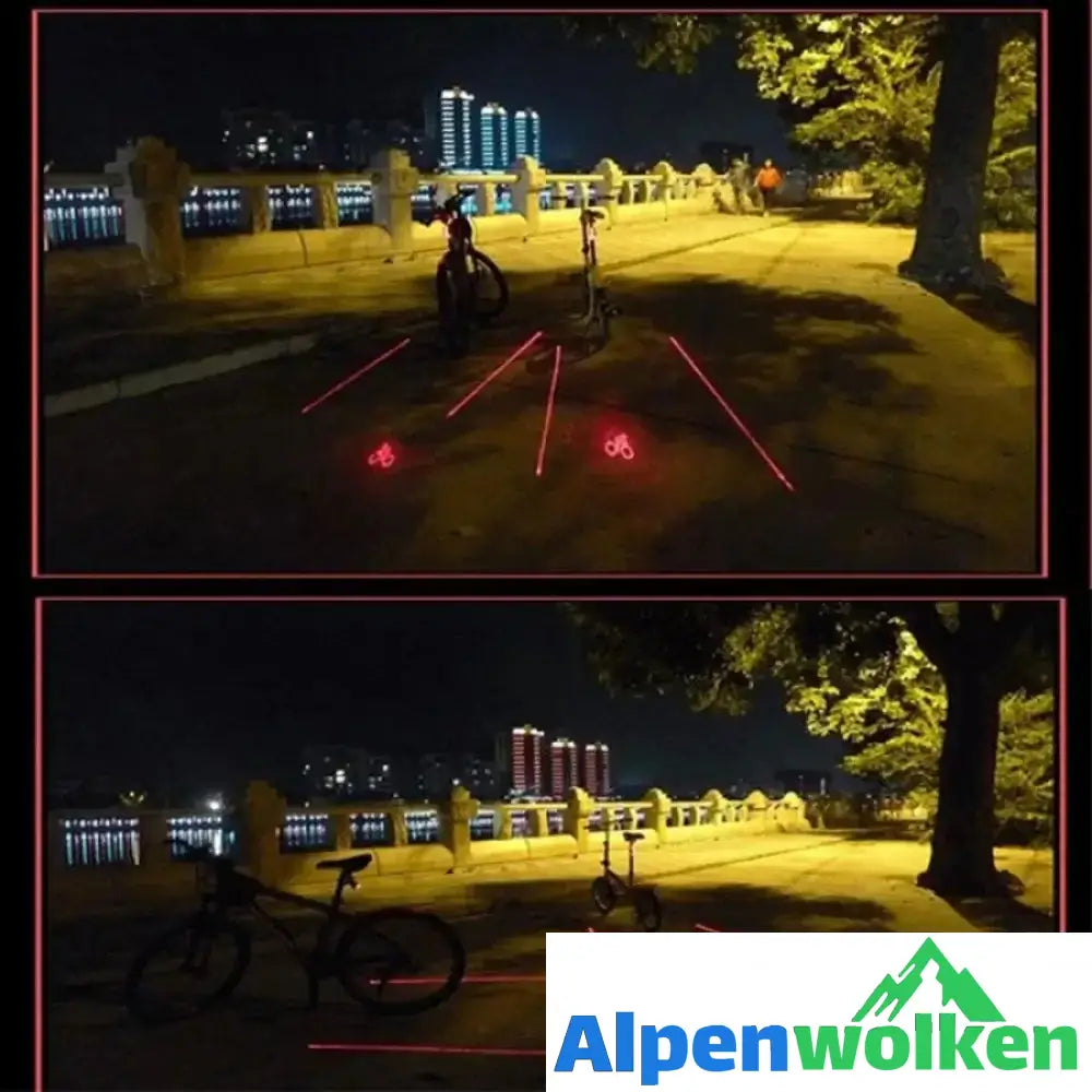 Alpenwolken - Fahrrad Laser Projektionsrücklicht