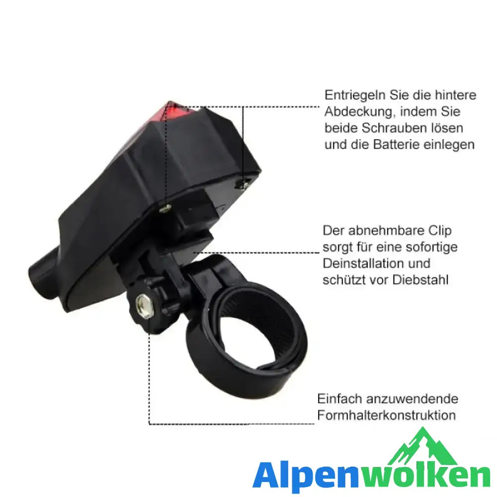 Alpenwolken - Fahrrad Laser Projektionsrücklicht