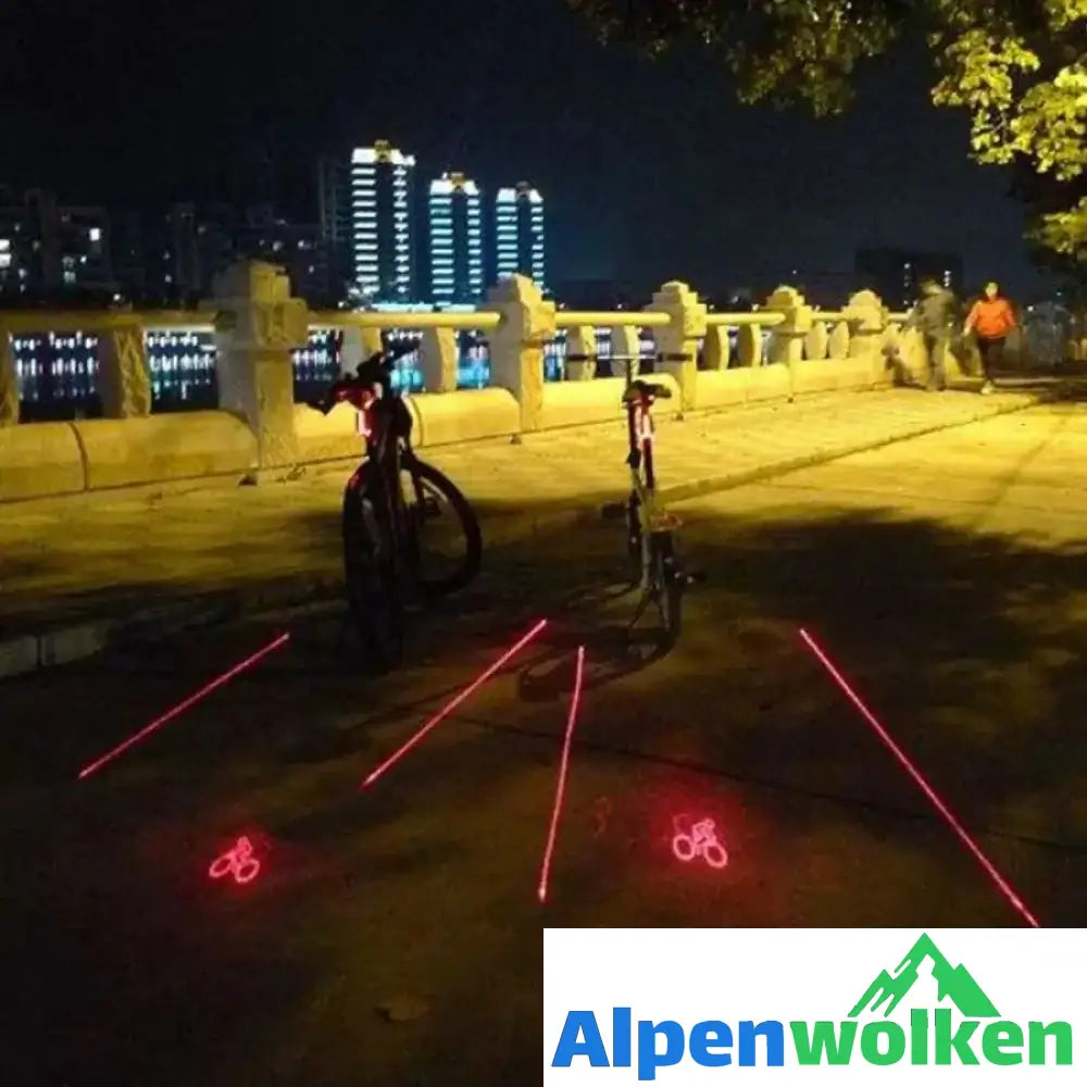 Alpenwolken - Fahrrad Laser Projektionsrücklicht