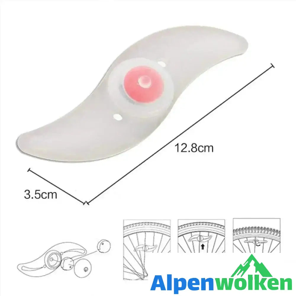 Alpenwolken - Fahrradraddekoration Nachtlicht