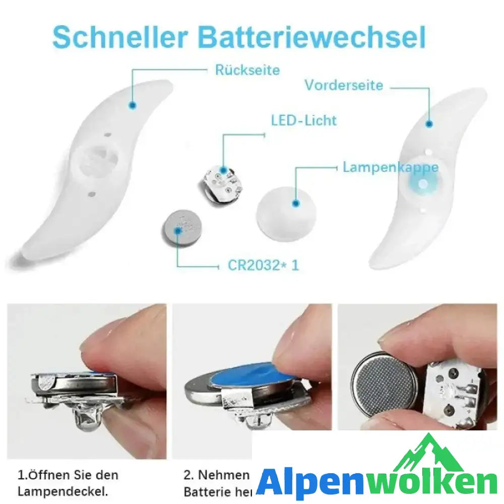 Alpenwolken - Fahrradraddekoration Nachtlicht