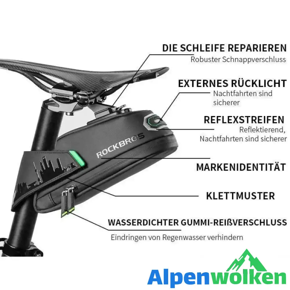 Alpenwolken - Fahrradsatteltasche unter dem Sitz