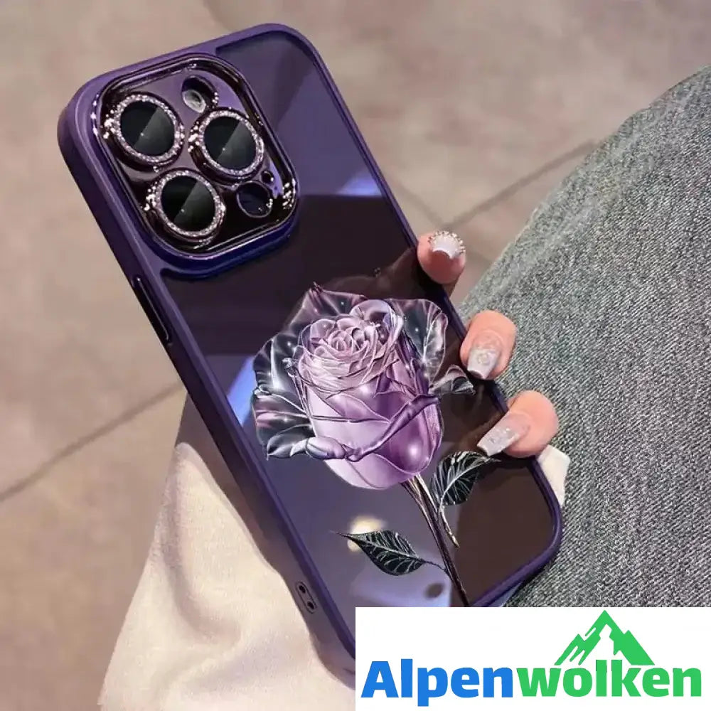 Alpenwolken - 🌹Fairy Rose iPhone Hülle🌹 Lila