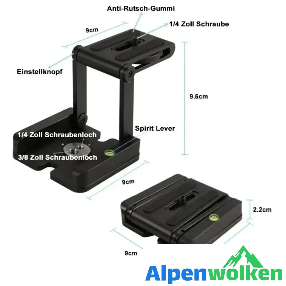 Alpenwolken - Faltbare Fotografie-Halterung in Z-Form