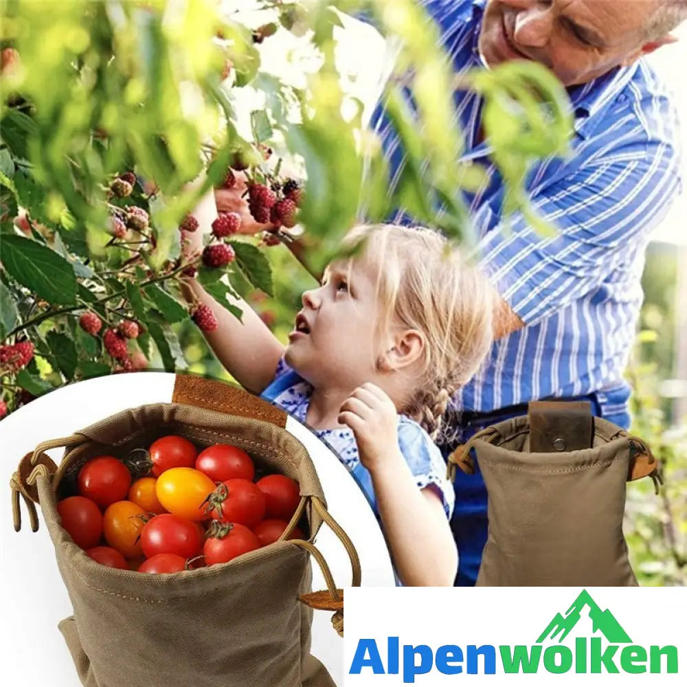 Alpenwolken - Faltbare Gürteltasche aus Canvas