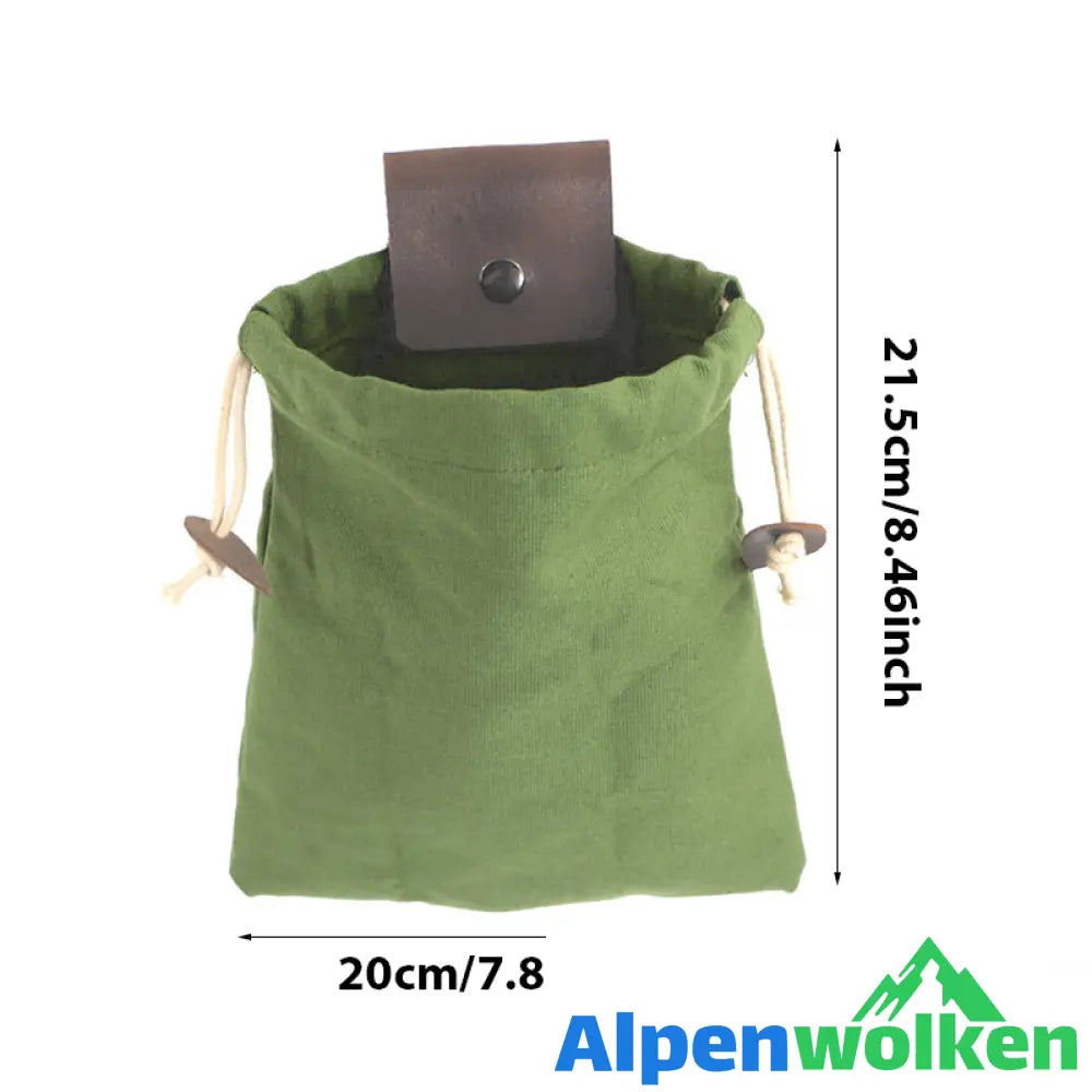 Alpenwolken - Faltbare Gürteltasche aus Canvas