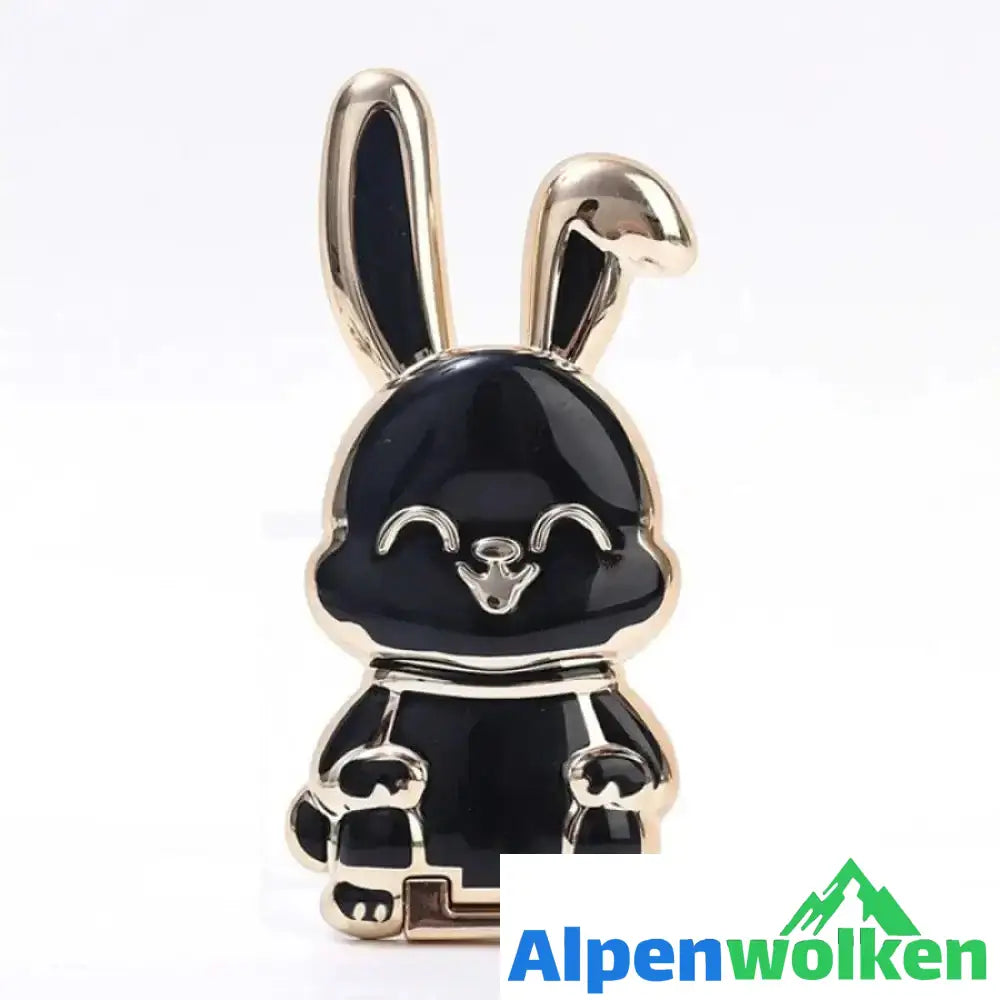 Alpenwolken - Faltbare Kaninchen Handyhalter schwarz