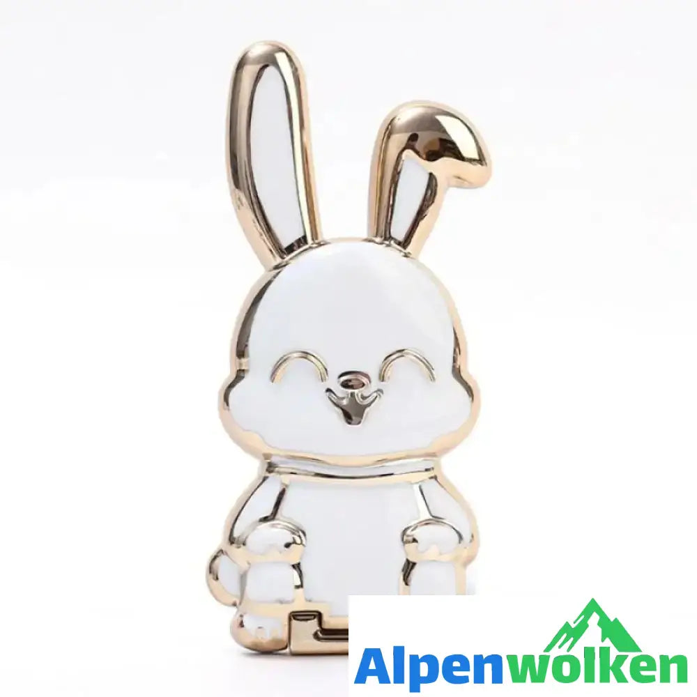 Alpenwolken - Faltbare Kaninchen Handyhalter weiß