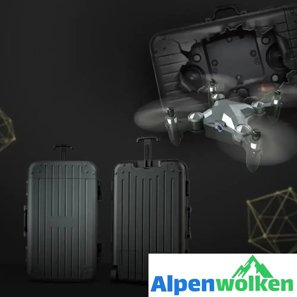 Alpenwolken - Faltbare Mini-Kofferdrohne mit HD-Kamera