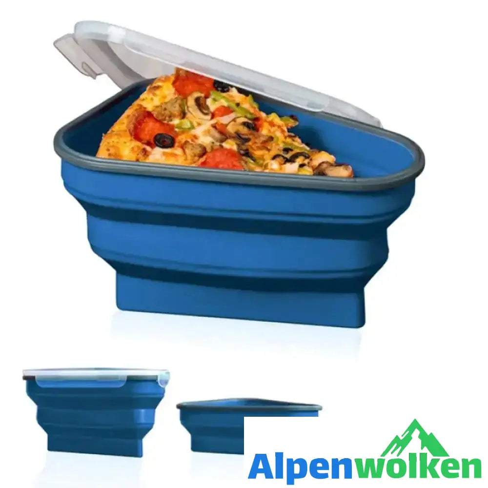 Alpenwolken - Faltbare Pizzaschachtel Aus Silikon blau