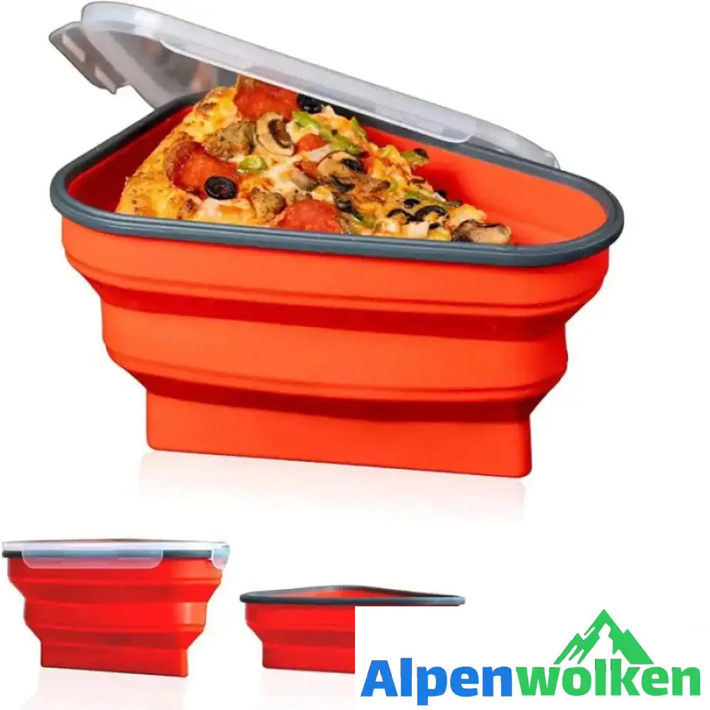 Alpenwolken - Faltbare Pizzaschachtel Aus Silikon orange