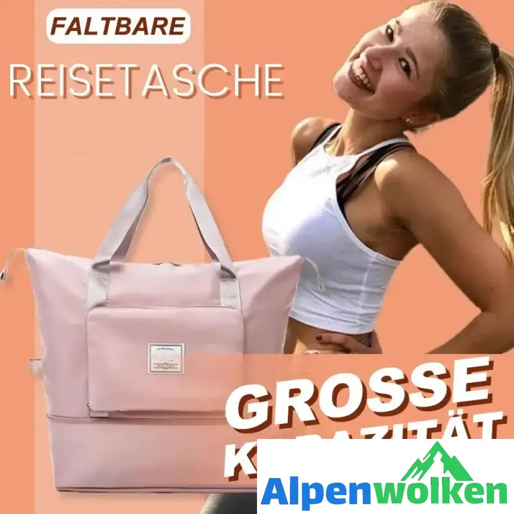 Alpenwolken - Faltbare Reisetasche mit großem Fassungsvermögen