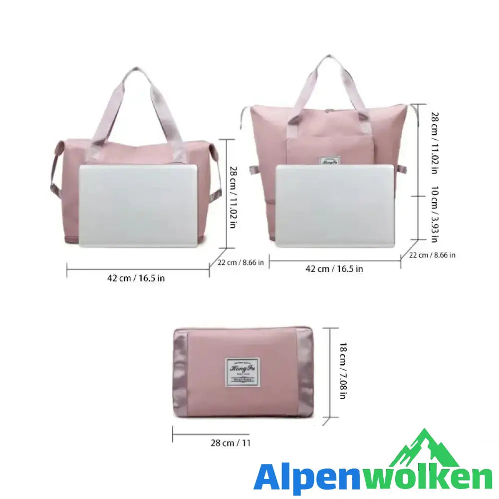 Alpenwolken - Faltbare Reisetasche mit großem Fassungsvermögen