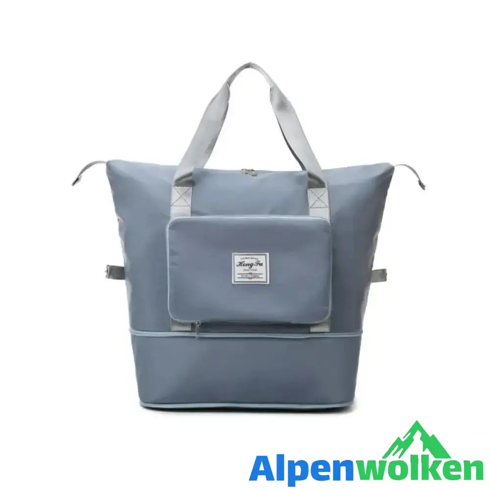 Alpenwolken - Faltbare Reisetasche mit großem Fassungsvermögen Blau