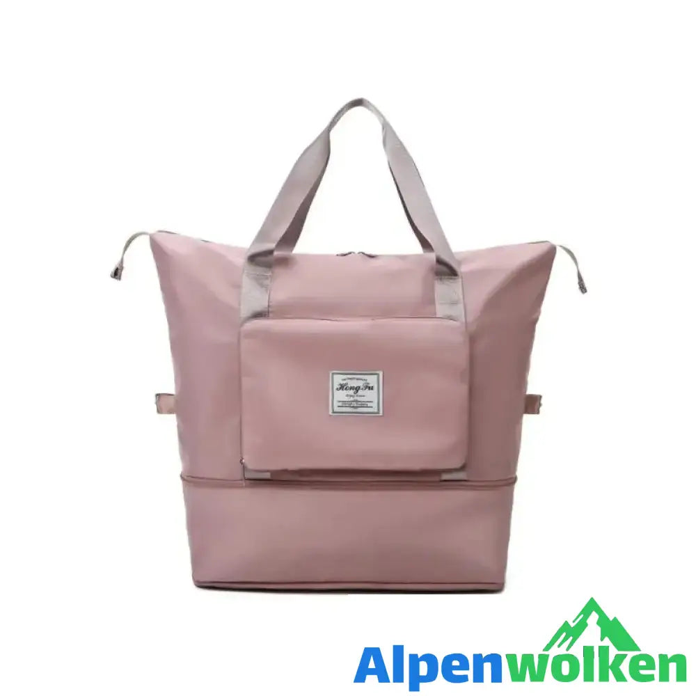 Alpenwolken - Faltbare Reisetasche mit großem Fassungsvermögen Rosa