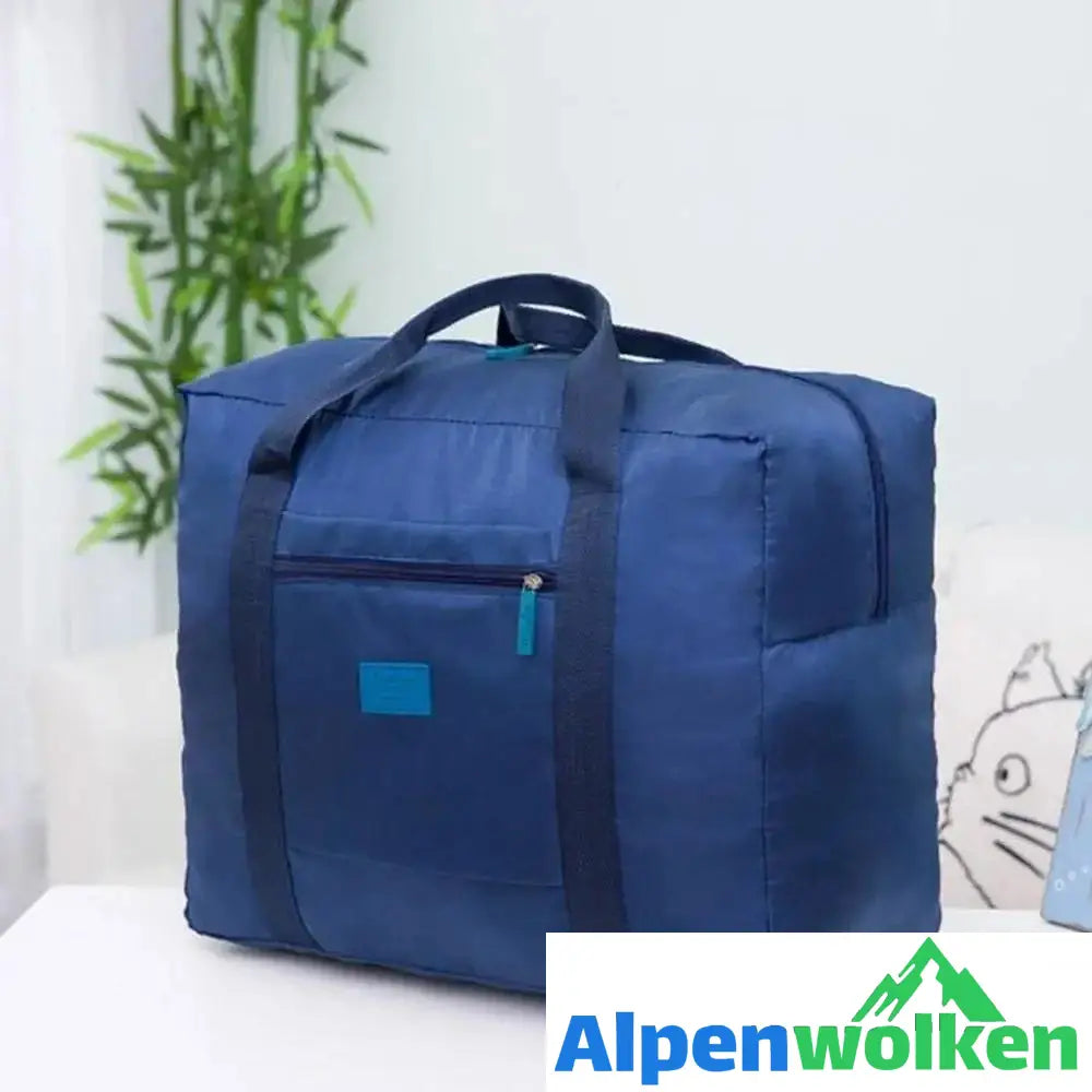 Alpenwolken - Faltbare Reisetasche mit großer Kapazität dunkelblau