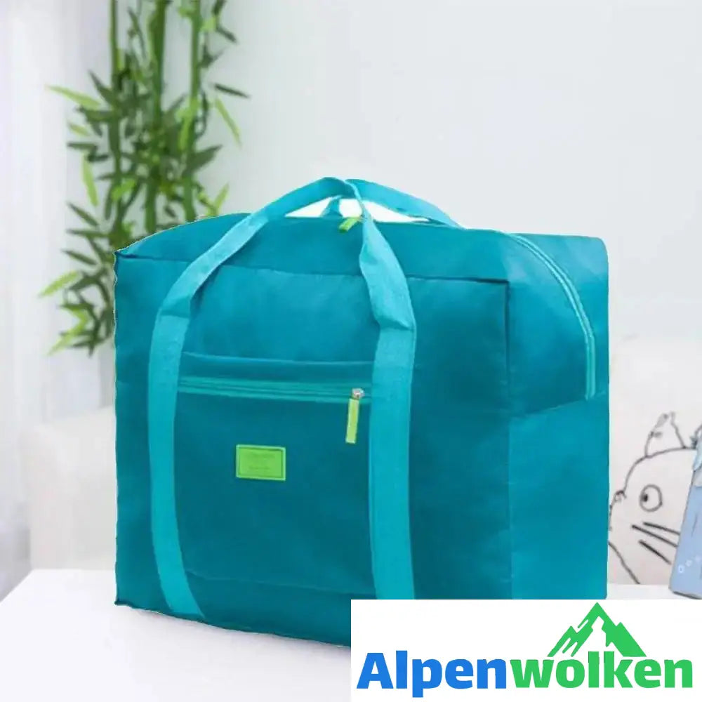 Alpenwolken - Faltbare Reisetasche mit großer Kapazität grün