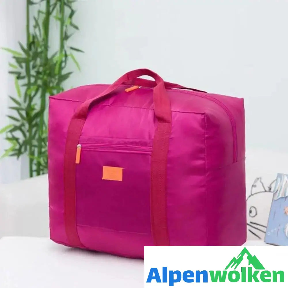 Alpenwolken - Faltbare Reisetasche mit großer Kapazität weinrot