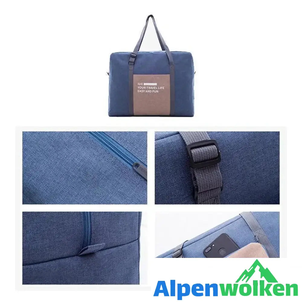 Alpenwolken - Faltbare, wasserdichte Reisetasche mit großem Fassungsvermögen