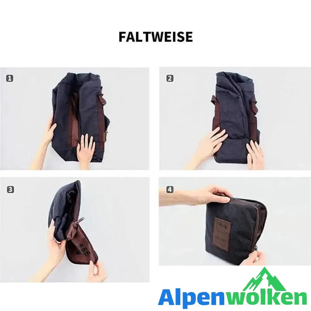 Alpenwolken - Faltbare, wasserdichte Reisetasche mit großem Fassungsvermögen