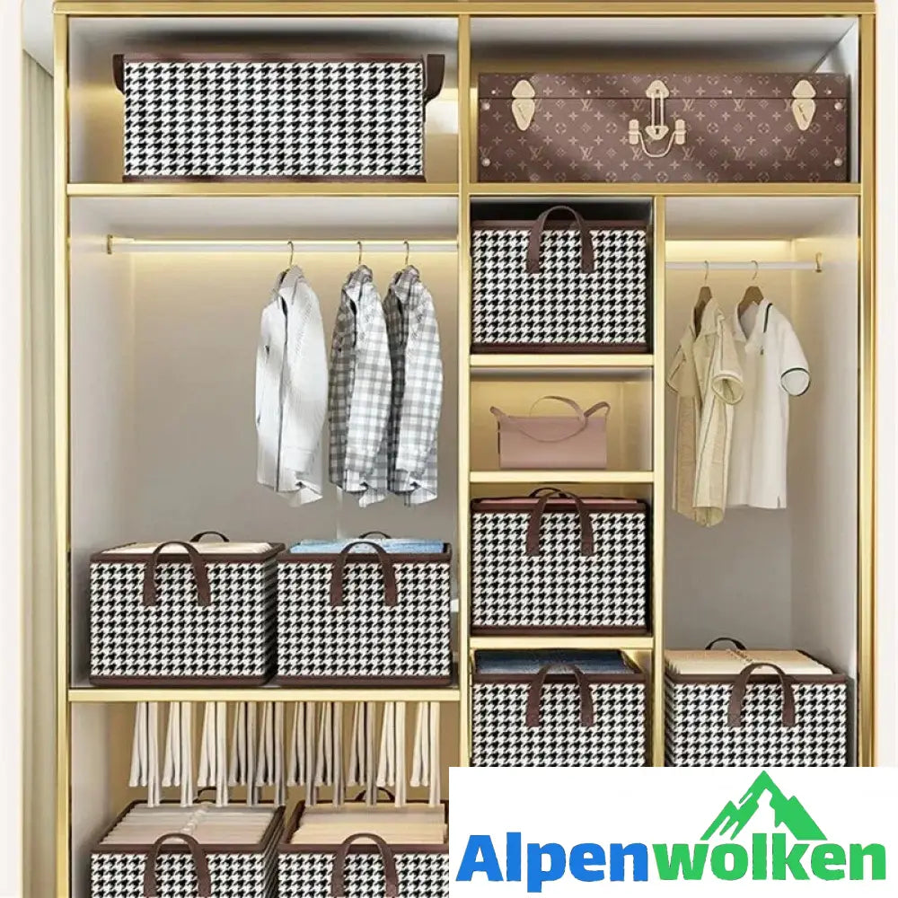 Alpenwolken - Faltbarer Jeans-Organizer für den Kleiderschrank