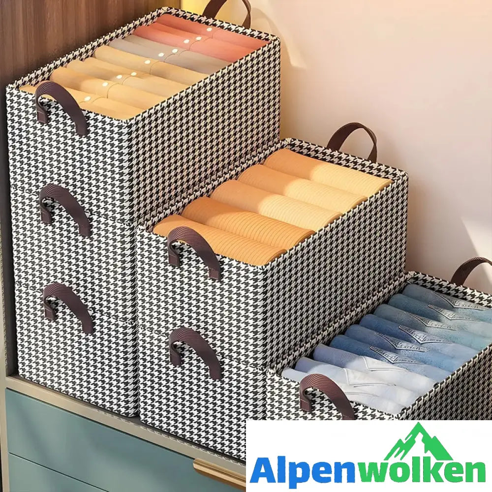 Alpenwolken - Faltbarer Jeans-Organizer für den Kleiderschrank