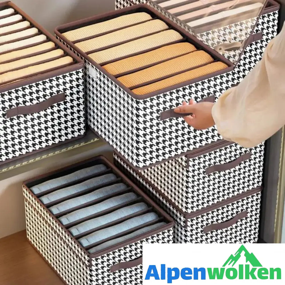 Alpenwolken - Faltbarer Jeans-Organizer für den Kleiderschrank