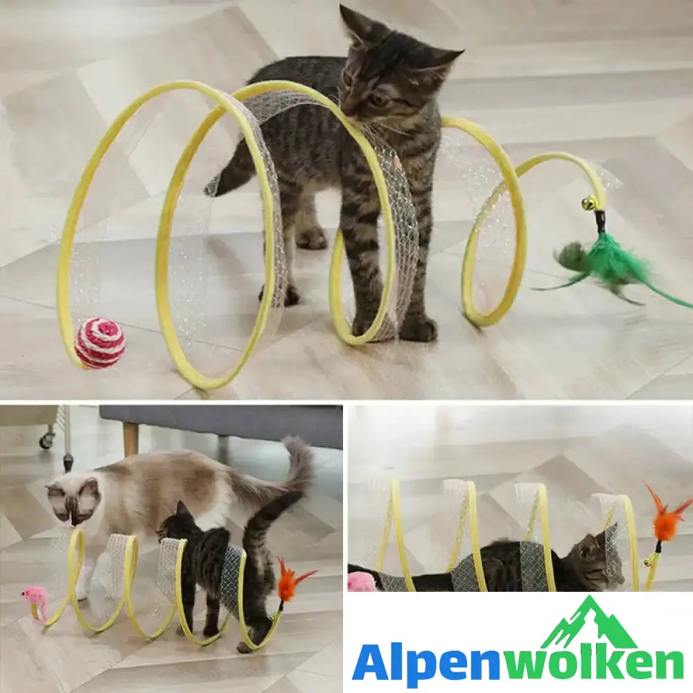 Alpenwolken - 🐱Faltbarer Katzentunnel