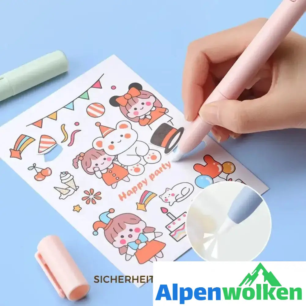 Alpenwolken - Faltbarer Mini-Scheren-Keramikstift