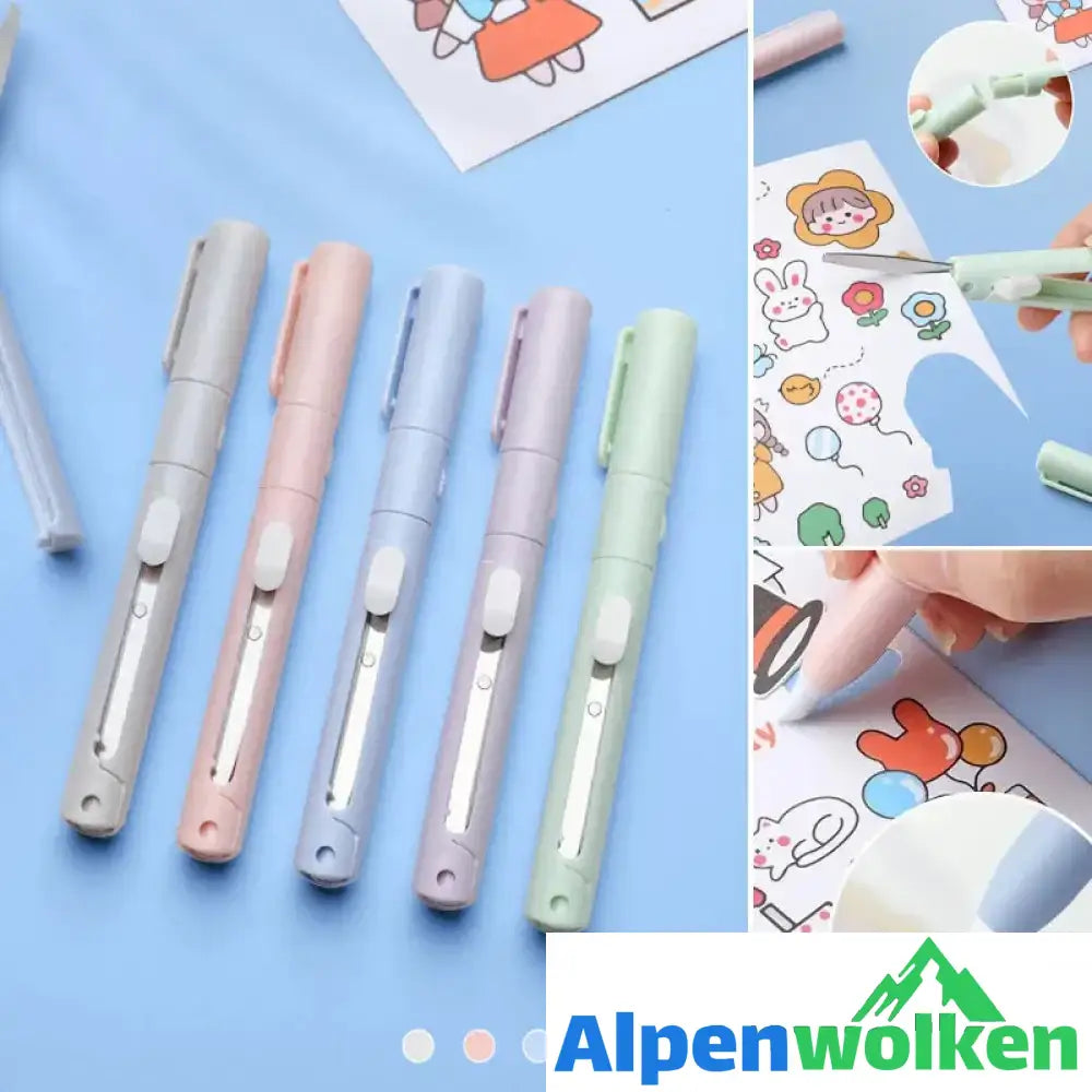 Alpenwolken - Faltbarer Mini-Scheren-Keramikstift