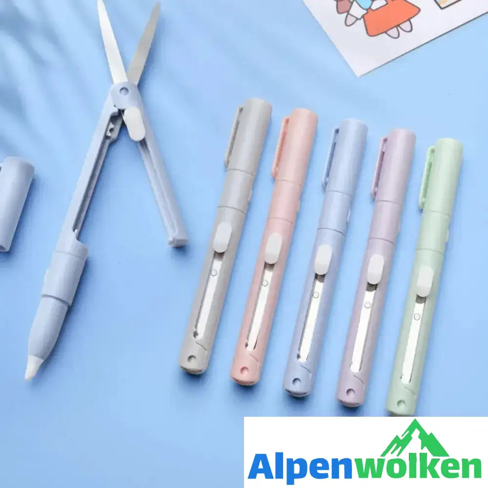 Alpenwolken - Faltbarer Mini-Scheren-Keramikstift