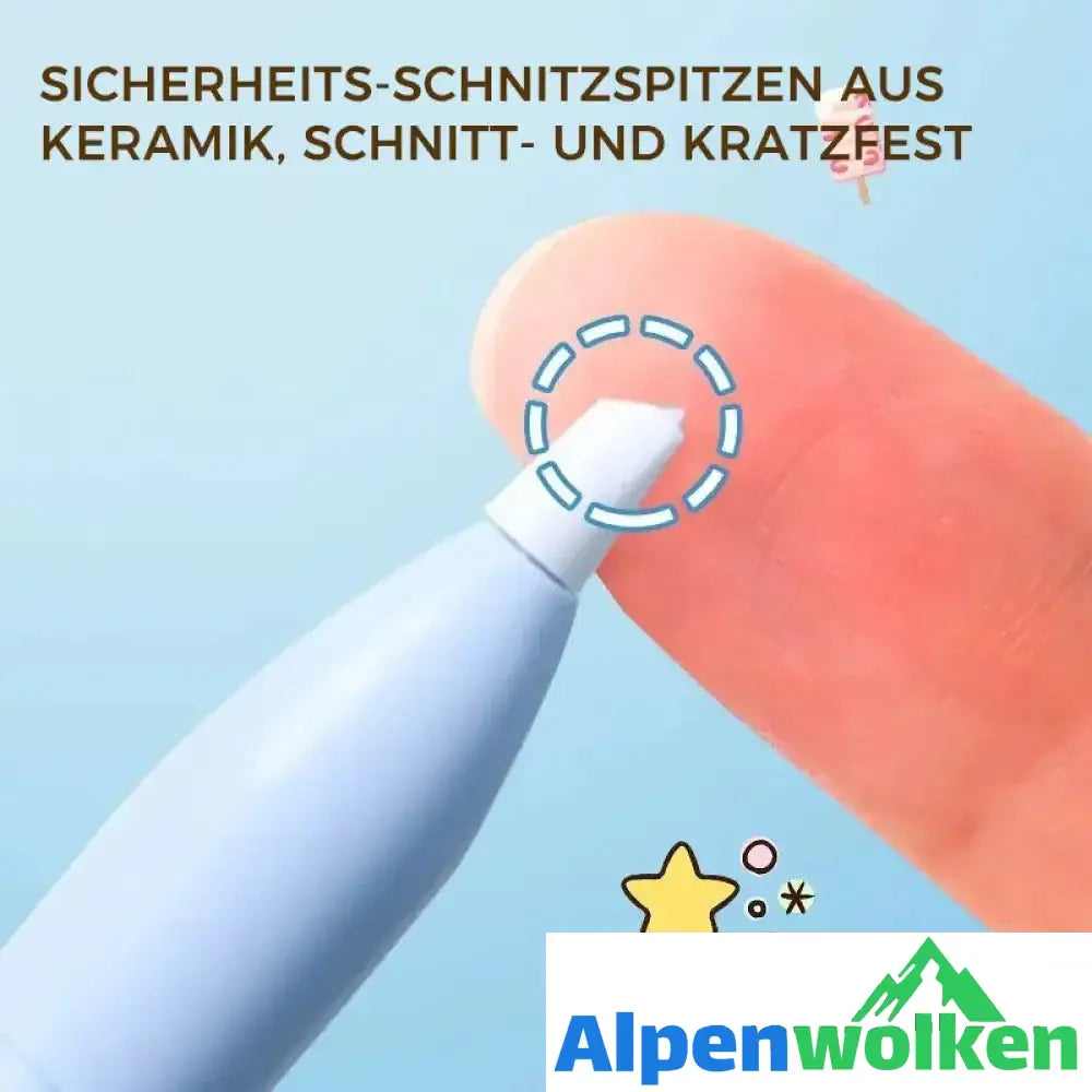 Alpenwolken - Faltbarer Mini-Scheren-Keramikstift