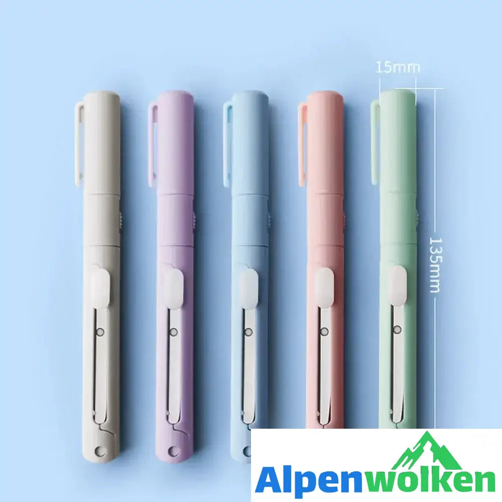 Alpenwolken - Faltbarer Mini-Scheren-Keramikstift lila+grün+rosa+grau+blau🔥