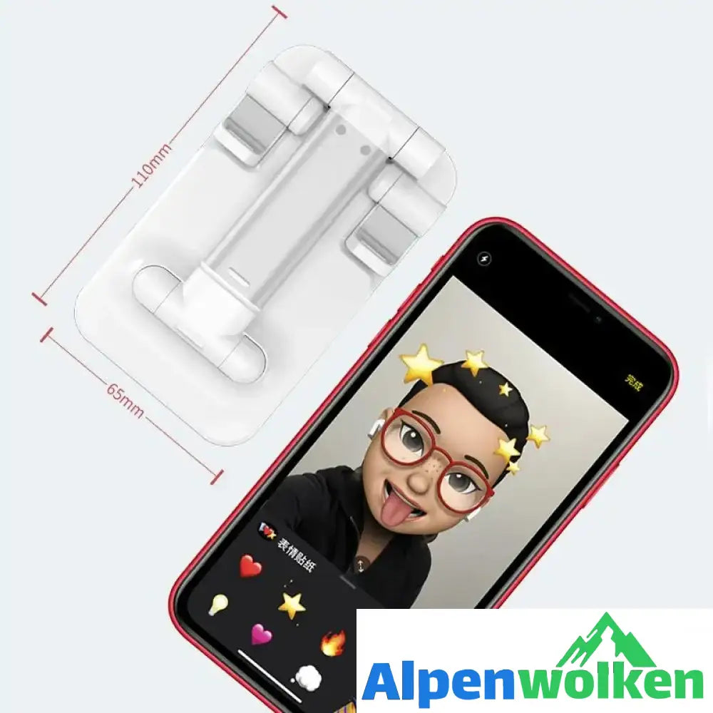 Alpenwolken - Faltbarer oder weipoliger Telefon Schreibtischhalter