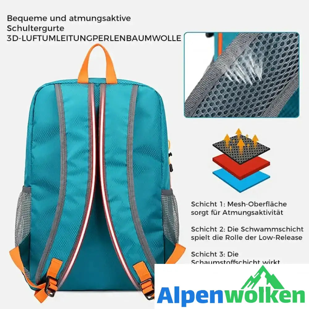 Alpenwolken - Faltbarer Rucksack