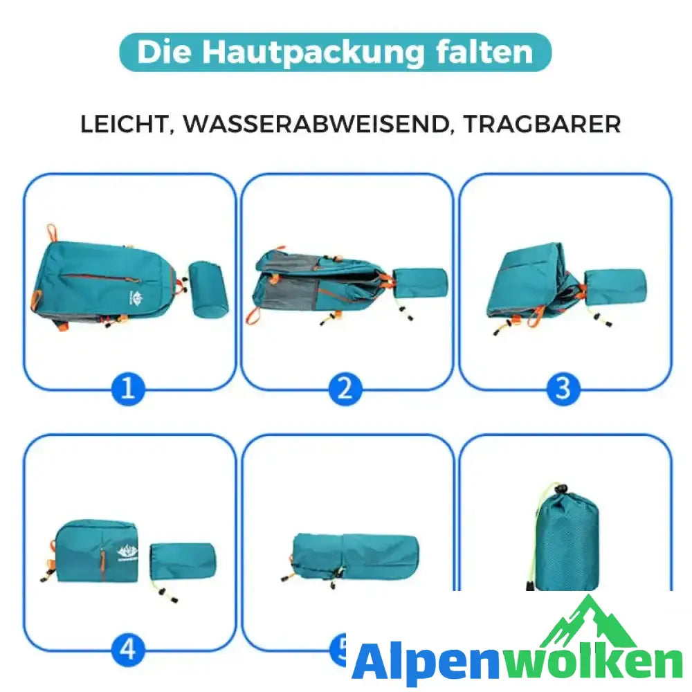 Alpenwolken - Faltbarer Rucksack