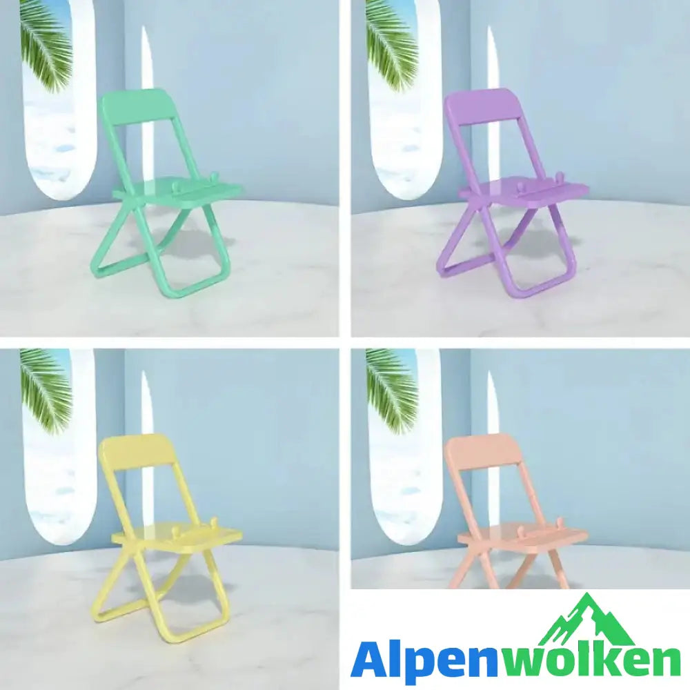 Alpenwolken - Faltbarer süßer Stuhl Handyhalter 🔥Kaufen Sie 2 und erhalten Sie 2 gratis (vier Farben)🔥