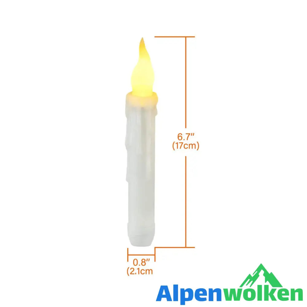 Alpenwolken - 🪄🕯️Fantasiekerze mit Zauberstab-Fernbedienung