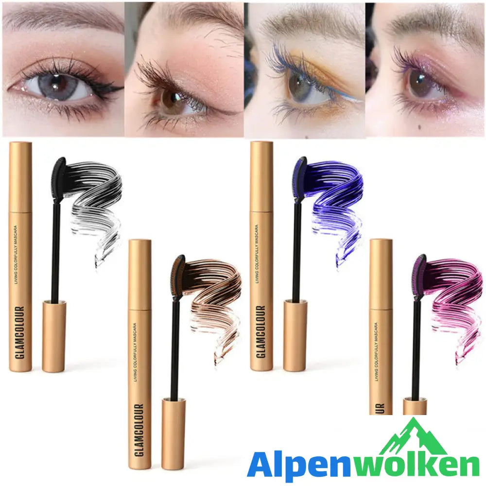 Alpenwolken - Farbige Maskara für Damen gold (Wimpern locken)