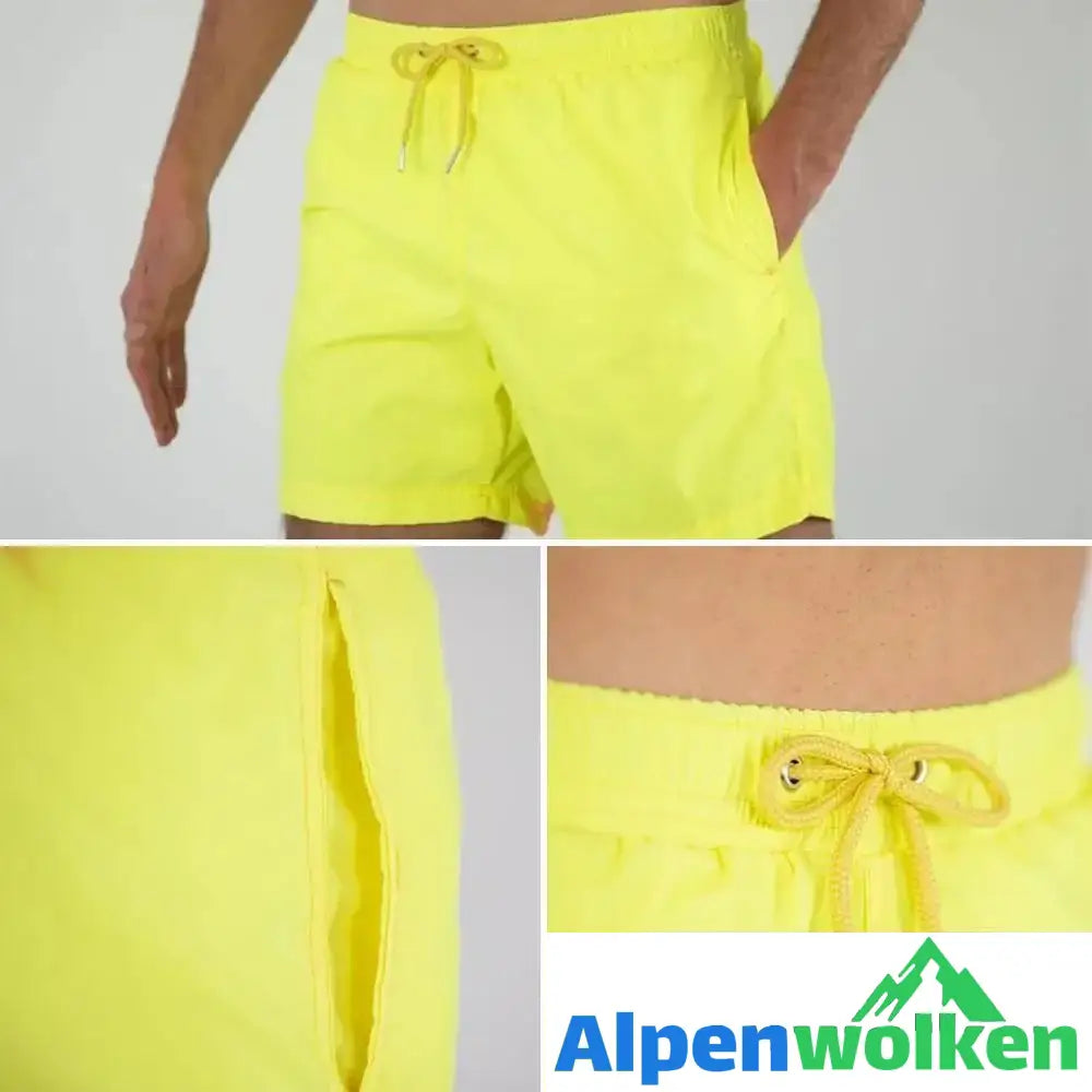 Alpenwolken - Farbwechsel Strandhose-Badeshorts