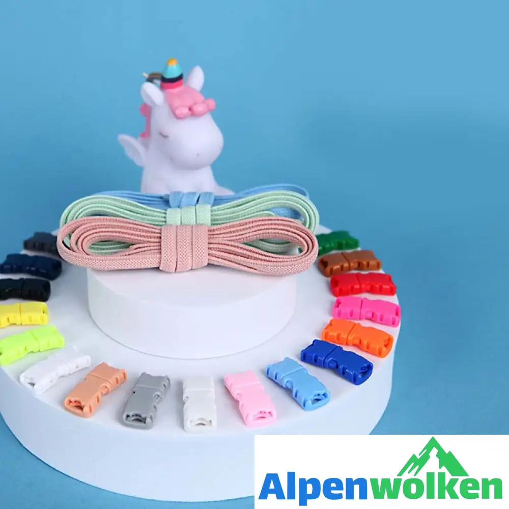 Alpenwolken - Faule bunte Schnürsenkelschnalle